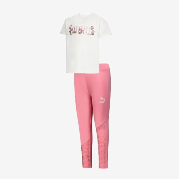PUMA Kids Valentine's Day Leggings Set - Picture 1 of 10
